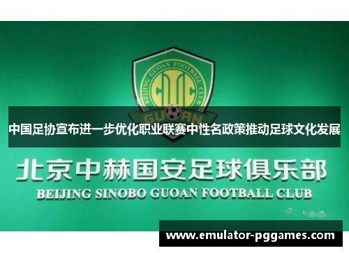 中国足协宣布进一步优化职业联赛中性名政策推动足球文化发展